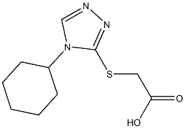 2-[(4-cyclohexyl-4H-1,2,4-triazol-3-yl)sulfanyl]acetic acid