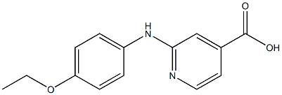 2-[(4-ethoxyphenyl)amino]pyridine-4-carboxylic acid Struktur