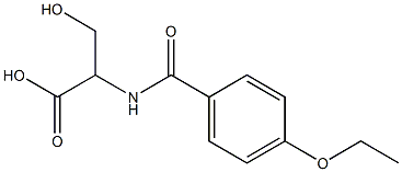  2-[(4-ethoxyphenyl)formamido]-3-hydroxypropanoic acid