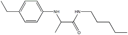 2-[(4-ethylphenyl)amino]-N-pentylpropanamide Structure