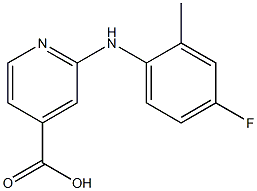 2-[(4-fluoro-2-methylphenyl)amino]pyridine-4-carboxylic acid