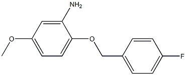 2-[(4-fluorobenzyl)oxy]-5-methoxyaniline,,结构式