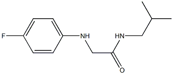 2-[(4-fluorophenyl)amino]-N-(2-methylpropyl)acetamide 结构式