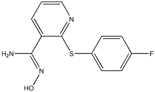 2-[(4-fluorophenyl)sulfanyl]-N'-hydroxypyridine-3-carboximidamide