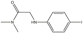2-[(4-iodophenyl)amino]-N,N-dimethylacetamide,,结构式