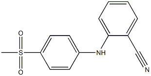 2-[(4-methanesulfonylphenyl)amino]benzonitrile,,结构式