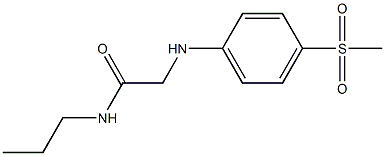 2-[(4-methanesulfonylphenyl)amino]-N-propylacetamide Struktur