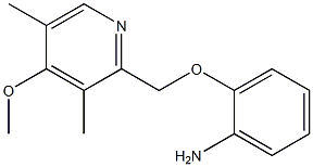 2-[(4-methoxy-3,5-dimethylpyridin-2-yl)methoxy]aniline Struktur
