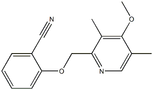 2-[(4-methoxy-3,5-dimethylpyridin-2-yl)methoxy]benzonitrile Structure