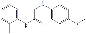 2-[(4-methoxyphenyl)amino]-N-(2-methylphenyl)acetamide Structure