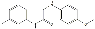 2-[(4-methoxyphenyl)amino]-N-(3-methylphenyl)acetamide Structure