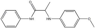 2-[(4-methoxyphenyl)amino]-N-phenylpropanamide Structure