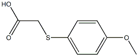2-[(4-methoxyphenyl)sulfanyl]acetic acid Struktur