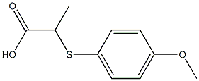 2-[(4-methoxyphenyl)thio]propanoic acid Struktur