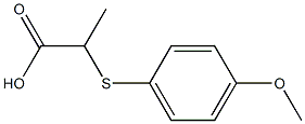 2-[(4-methoxyphenyl)thio]propanoic acid Structure