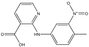 2-[(4-methyl-3-nitrophenyl)amino]pyridine-3-carboxylic acid 结构式