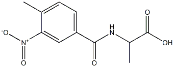 2-[(4-methyl-3-nitrophenyl)formamido]propanoic acid Structure