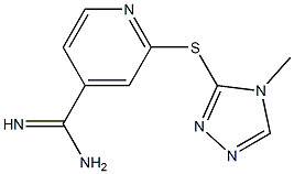 2-[(4-methyl-4H-1,2,4-triazol-3-yl)sulfanyl]pyridine-4-carboximidamide