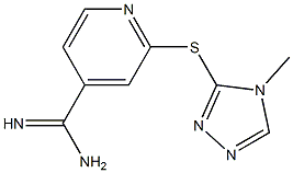  2-[(4-methyl-4H-1,2,4-triazol-3-yl)sulfanyl]pyridine-4-carboximidamide