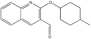 2-[(4-methylcyclohexyl)oxy]quinoline-3-carbaldehyde