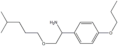 2-[(4-methylpentyl)oxy]-1-(4-propoxyphenyl)ethan-1-amine Struktur