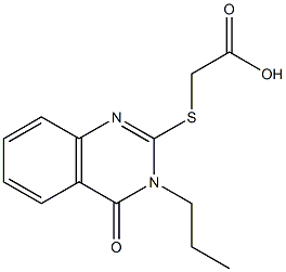 2-[(4-oxo-3-propyl-3,4-dihydroquinazolin-2-yl)sulfanyl]acetic acid|