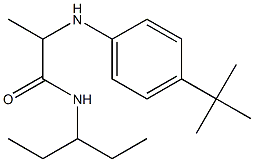 2-[(4-tert-butylphenyl)amino]-N-(pentan-3-yl)propanamide,,结构式
