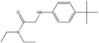 2-[(4-tert-butylphenyl)amino]-N,N-diethylacetamide Structure