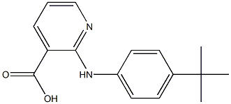 2-[(4-tert-butylphenyl)amino]pyridine-3-carboxylic acid,,结构式