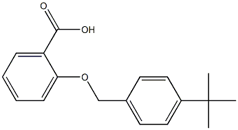 2-[(4-tert-butylphenyl)methoxy]benzoic acid 化学構造式