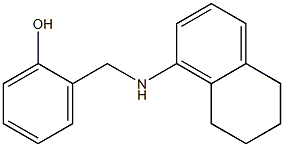 2-[(5,6,7,8-tetrahydronaphthalen-1-ylamino)methyl]phenol 结构式