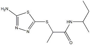 2-[(5-amino-1,3,4-thiadiazol-2-yl)sulfanyl]-N-(butan-2-yl)propanamide