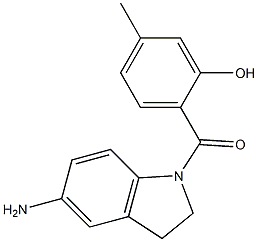 2-[(5-amino-2,3-dihydro-1H-indol-1-yl)carbonyl]-5-methylphenol Structure