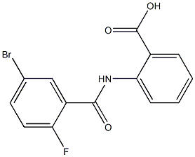 2-[(5-bromo-2-fluorobenzoyl)amino]benzoic acid