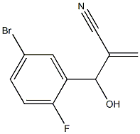  2-[(5-bromo-2-fluorophenyl)(hydroxy)methyl]prop-2-enenitrile