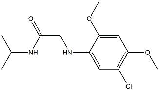 2-[(5-chloro-2,4-dimethoxyphenyl)amino]-N-(propan-2-yl)acetamide Structure