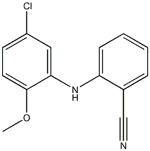 2-[(5-chloro-2-methoxyphenyl)amino]benzonitrile 结构式