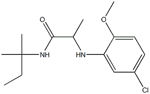 2-[(5-chloro-2-methoxyphenyl)amino]-N-(2-methylbutan-2-yl)propanamide