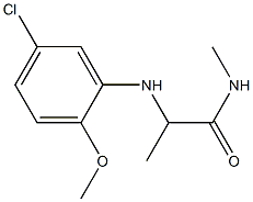 2-[(5-chloro-2-methoxyphenyl)amino]-N-methylpropanamide Structure
