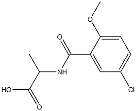 2-[(5-chloro-2-methoxyphenyl)formamido]propanoic acid Structure