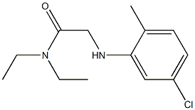 2-[(5-chloro-2-methylphenyl)amino]-N,N-diethylacetamide,,结构式