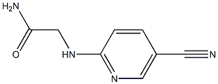 2-[(5-cyanopyridin-2-yl)amino]acetamide 化学構造式