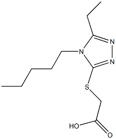 2-[(5-ethyl-4-pentyl-4H-1,2,4-triazol-3-yl)sulfanyl]acetic acid