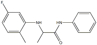 2-[(5-fluoro-2-methylphenyl)amino]-N-phenylpropanamide Structure