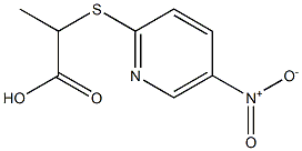2-[(5-nitropyridin-2-yl)thio]propanoic acid,,结构式