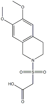 2-[(6,7-dimethoxy-1,2,3,4-tetrahydroisoquinoline-2-)sulfonyl]acetic acid