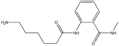 2-[(6-aminohexanoyl)amino]-N-methylbenzamide Structure