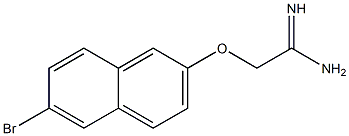 2-[(6-bromo-2-naphthyl)oxy]ethanimidamide Struktur