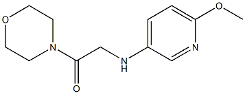 2-[(6-methoxypyridin-3-yl)amino]-1-(morpholin-4-yl)ethan-1-one|