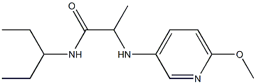 2-[(6-methoxypyridin-3-yl)amino]-N-(pentan-3-yl)propanamide|